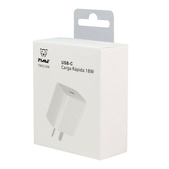 CARGADOR TIME TMCC 607 CARGA RAPIDA 18W USB C